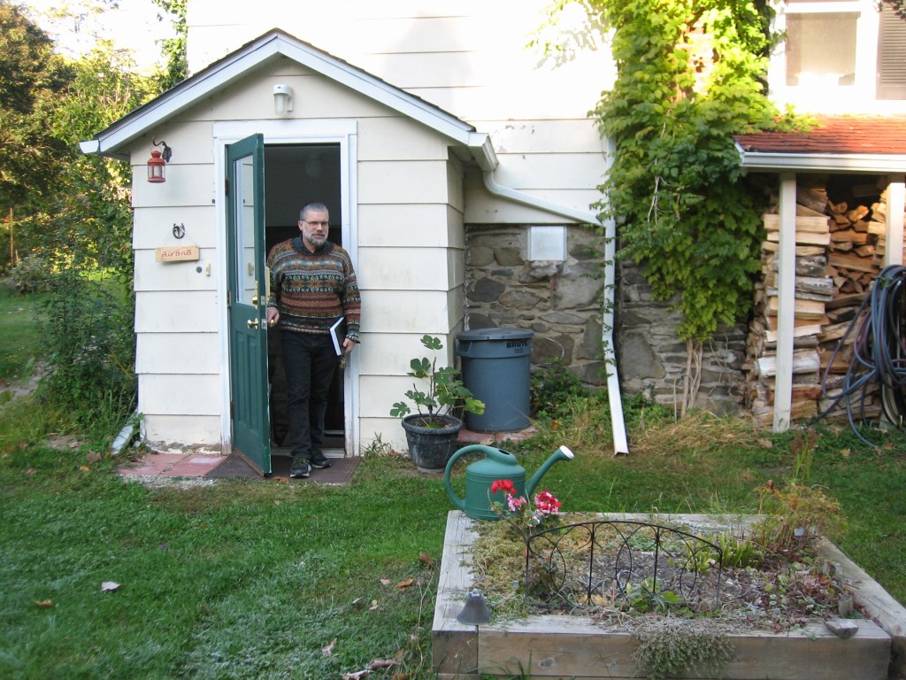 Dan at the door of our B&B