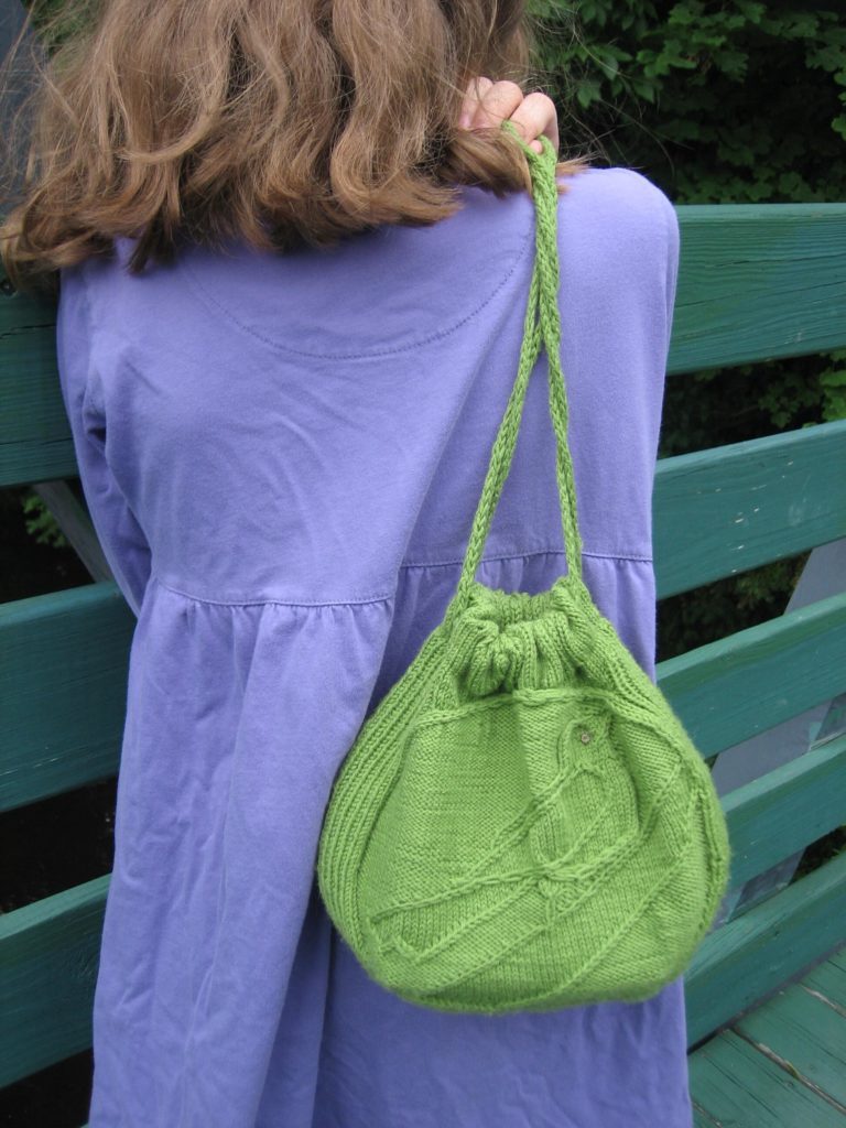 Sparrow Reticule, pattern by Christine Guest