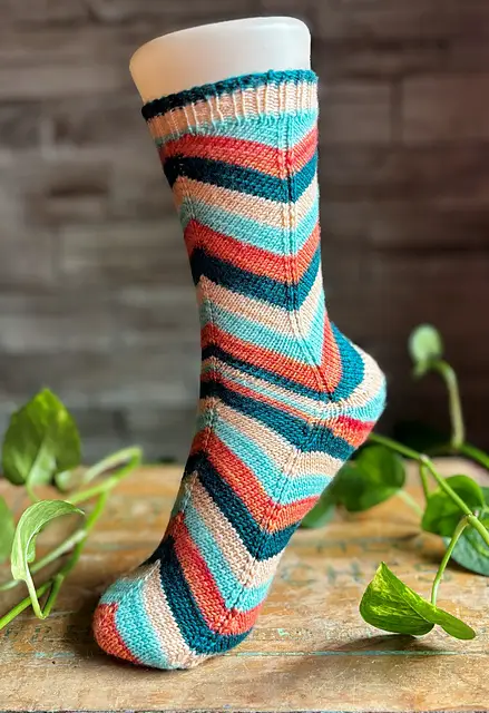 Turn a Corner sock, photo Copyright Biscotte