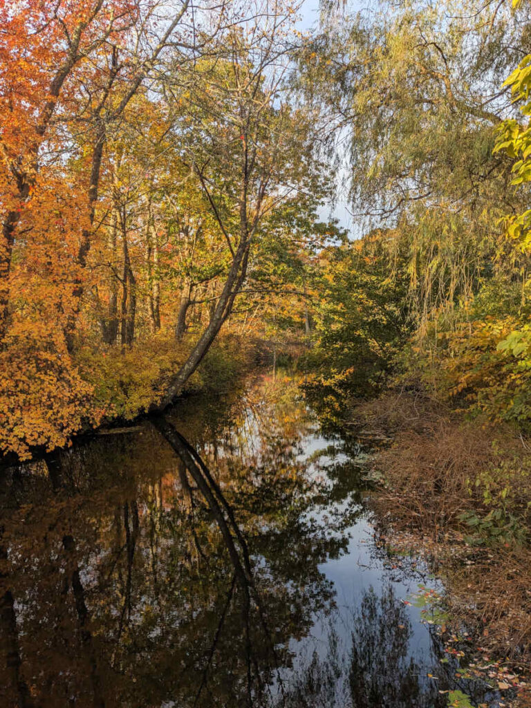 Autumn on the Ten Mile River in Attleboro, MA