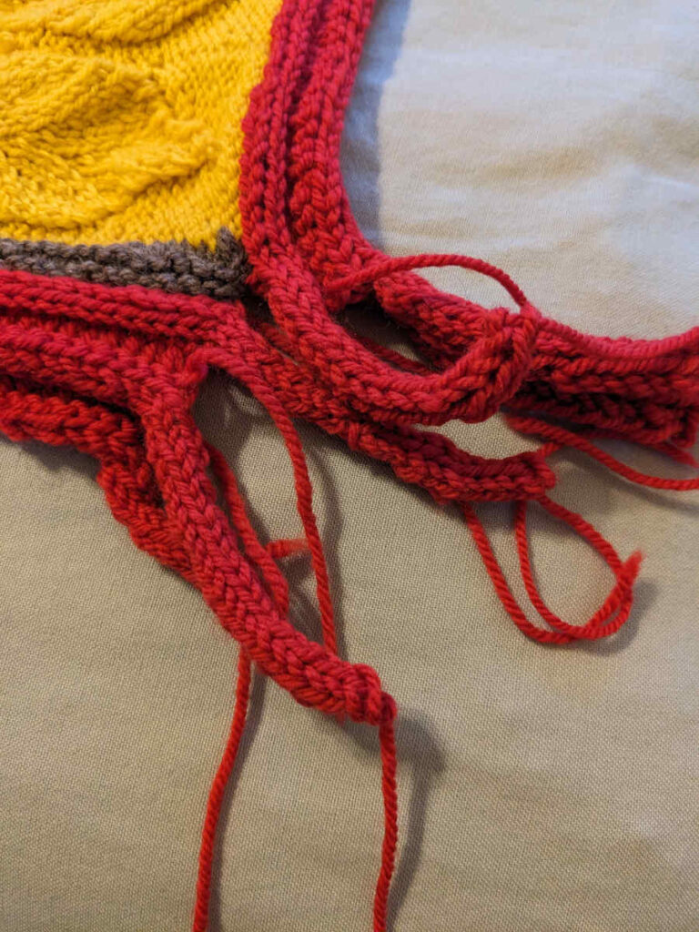 Corner with loose ends